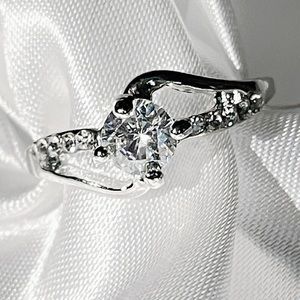 Sterling Silver CZ Ring for Women